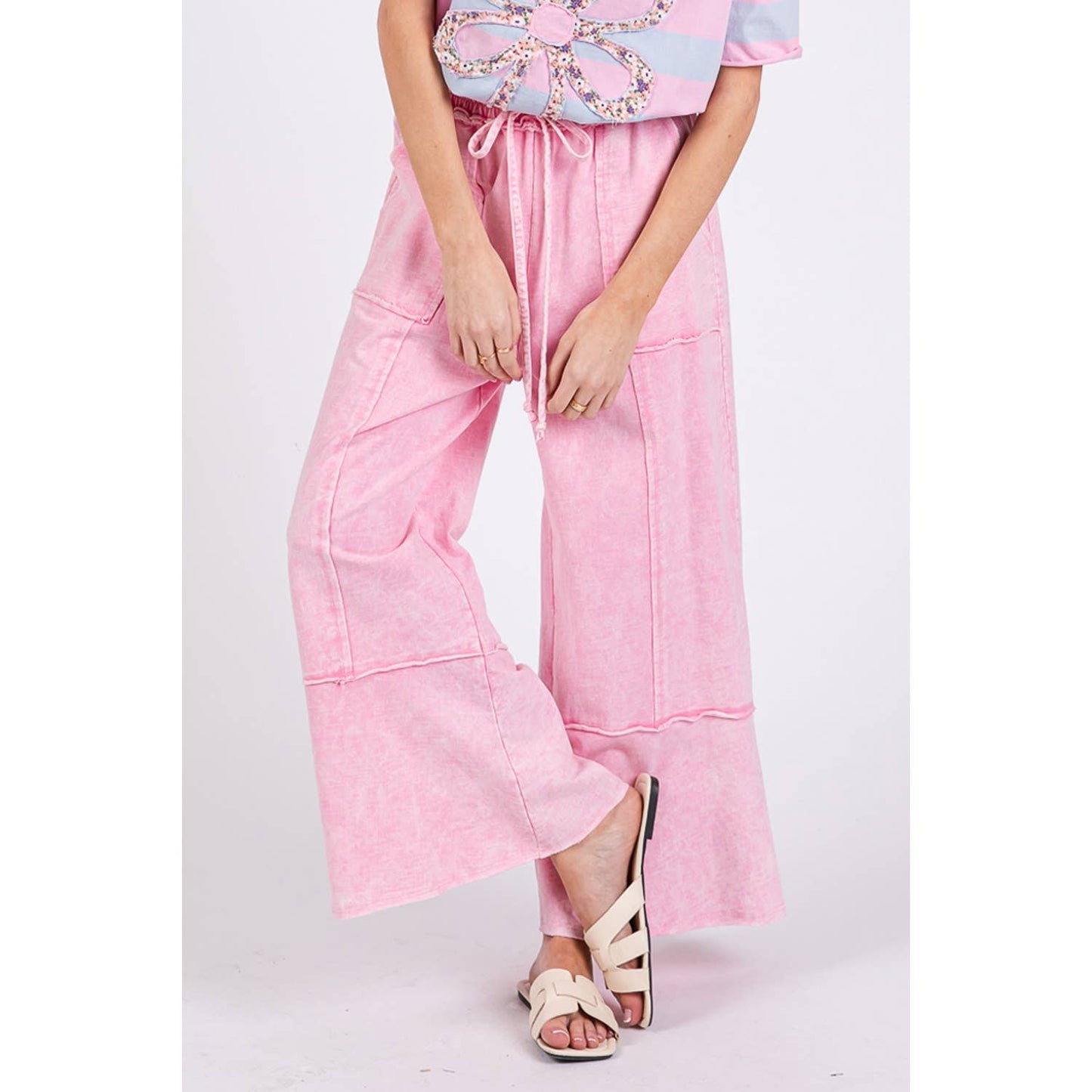 Mineral Washed Terry Pants - Milly's Boutique