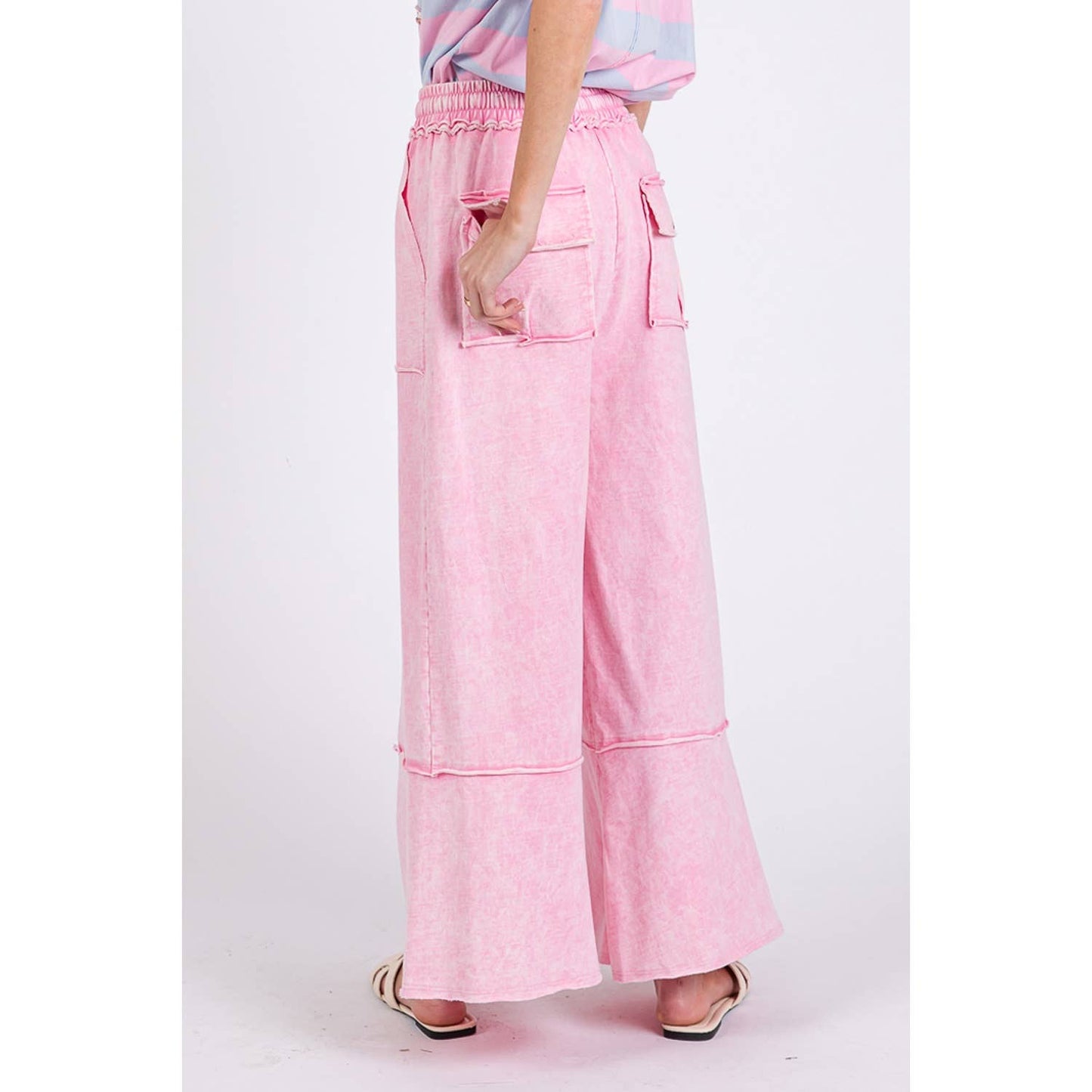Mineral Washed Terry Pants - Milly's Boutique