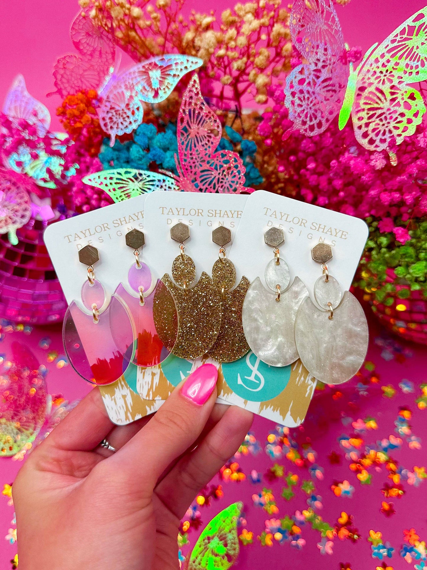 Neutral Clara Drops - Milly's Boutique