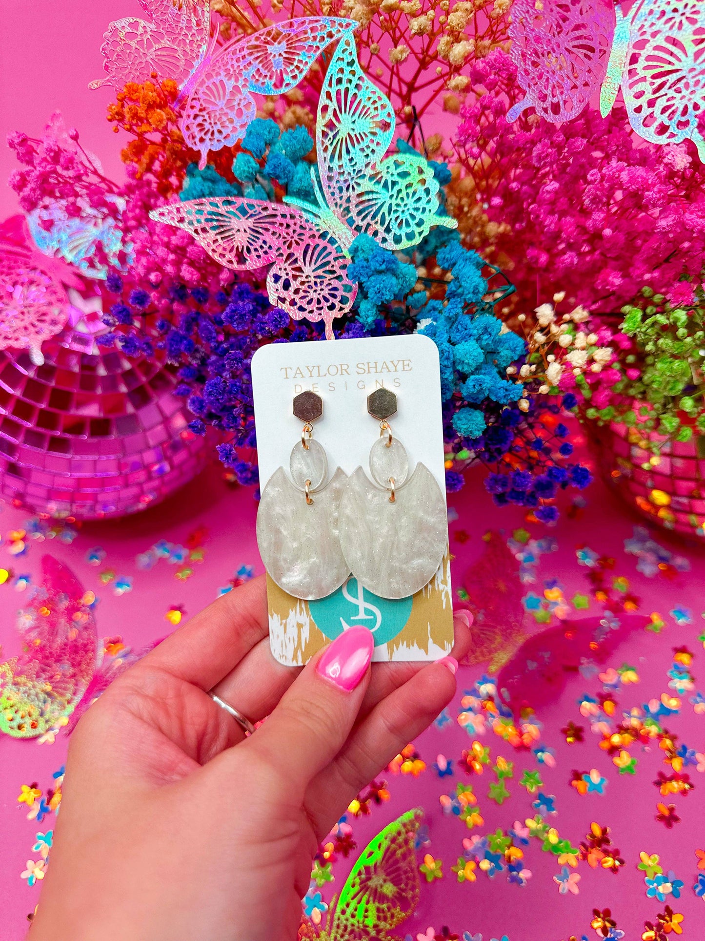 Neutral Clara Drops - Milly's Boutique