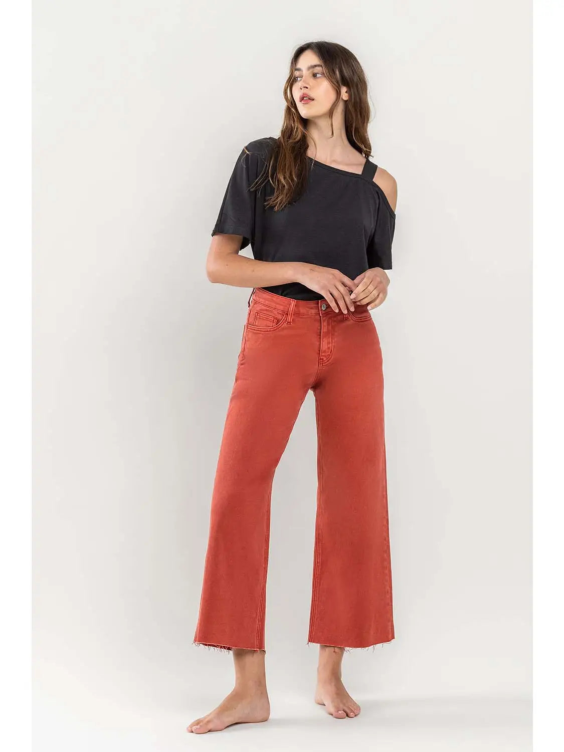 Olivia Vintage High Rise Crop Jean - Milly's Boutique
