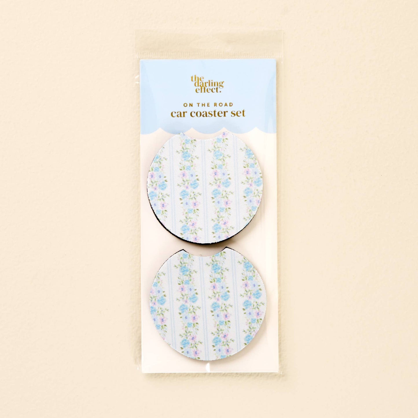 On the Road Car Coaster Set-Petal Parade Blue - Milly's Boutique