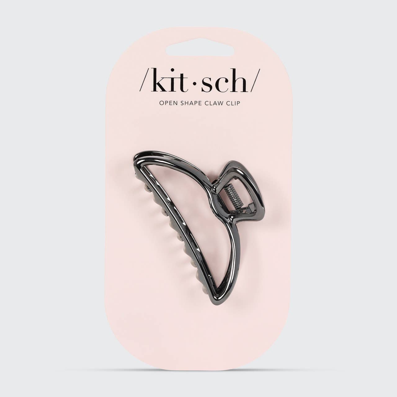Open Shape Claw Clip - Hematite - Milly's Boutique