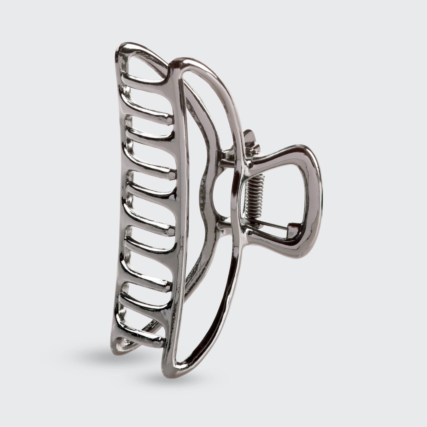 Open Shape Claw Clip - Hematite - Milly's Boutique