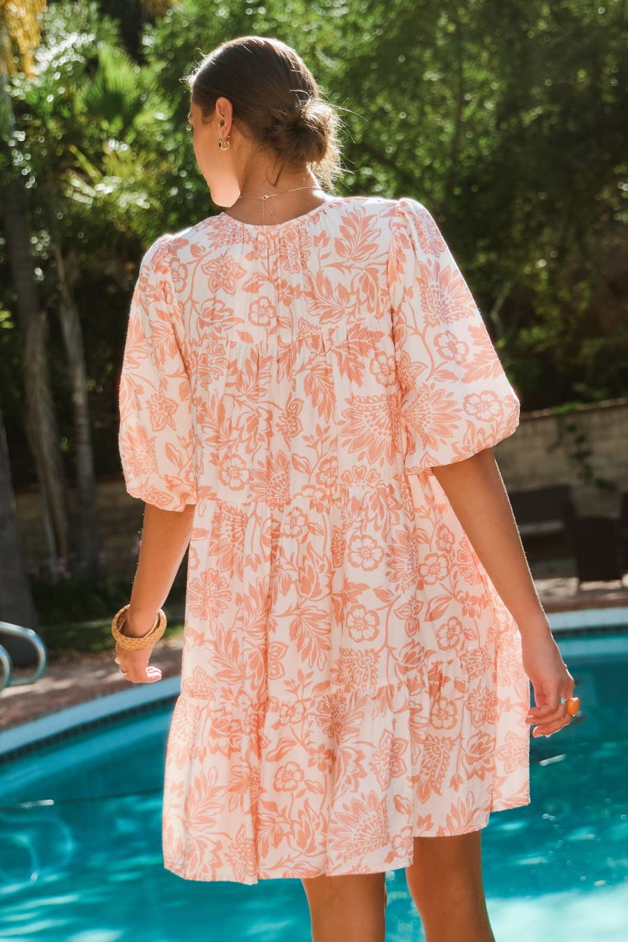 Paisley Boho Printed Baby Doll Dress - Milly's Boutique
