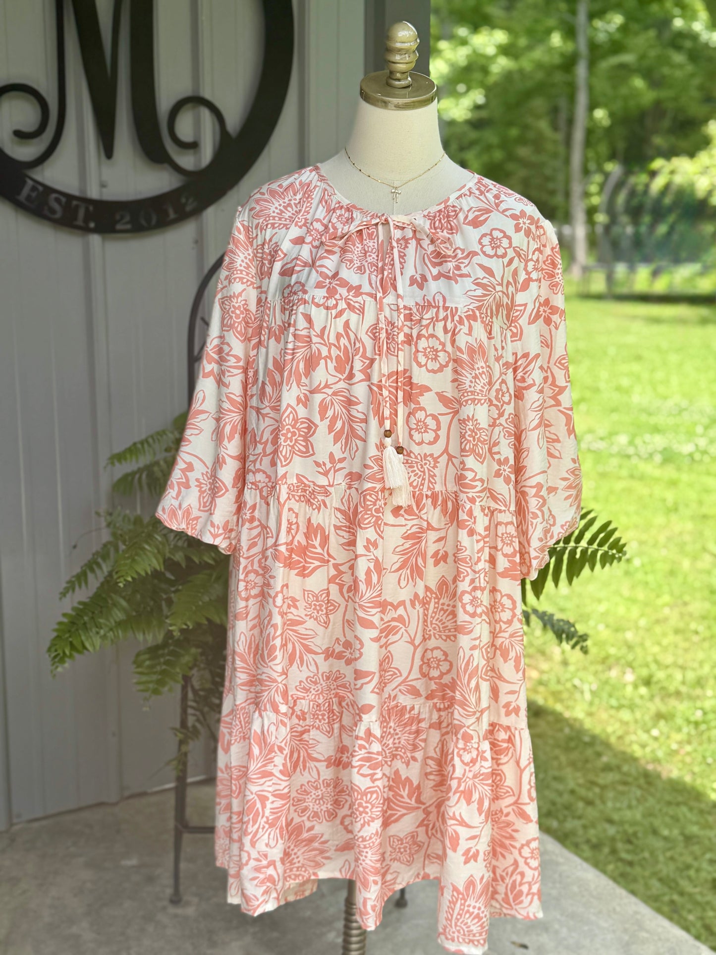 Paisley Boho Printed Baby Doll Dress - Milly's Boutique