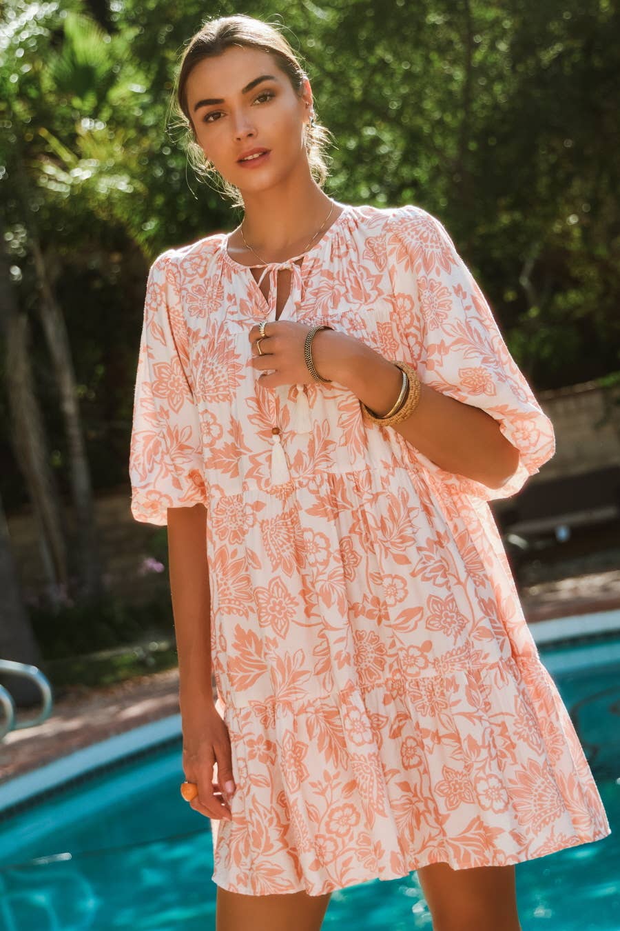 Paisley Boho Printed Baby Doll Dress - Milly's Boutique