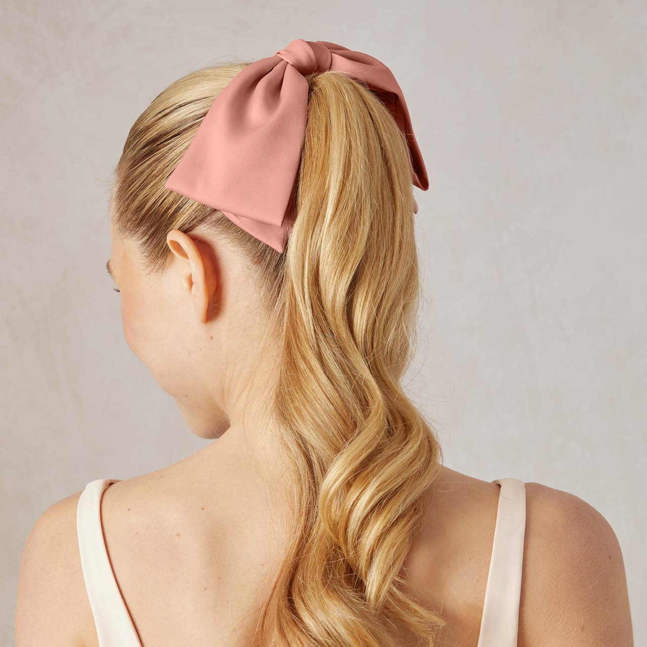 Recycled Fabric Bow Hair Clip - Rosewood - Milly's Boutique