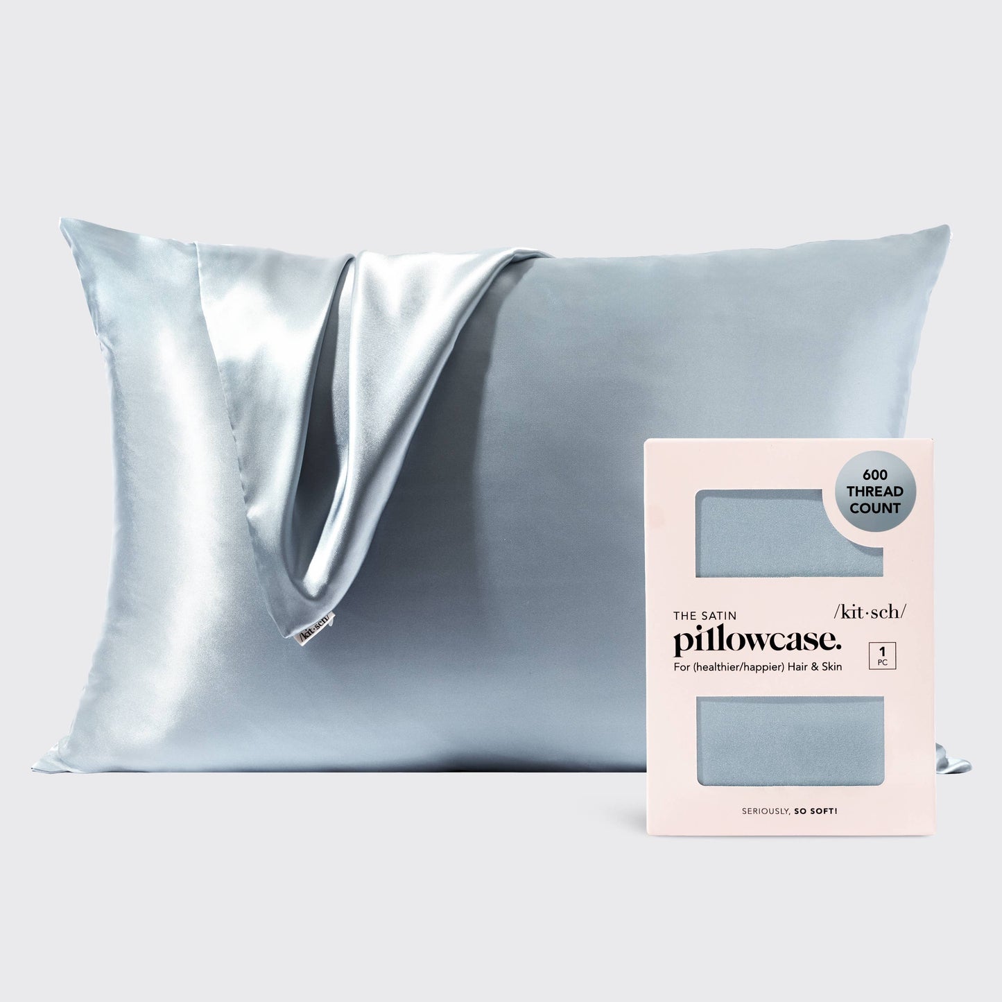 Standard Satin Pillowcase - Haze Blue - Milly's Boutique