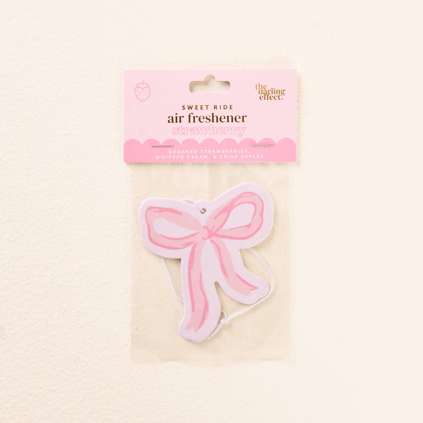 Sweet Ride Car Air Freshener-Bow Pink - Milly's Boutique