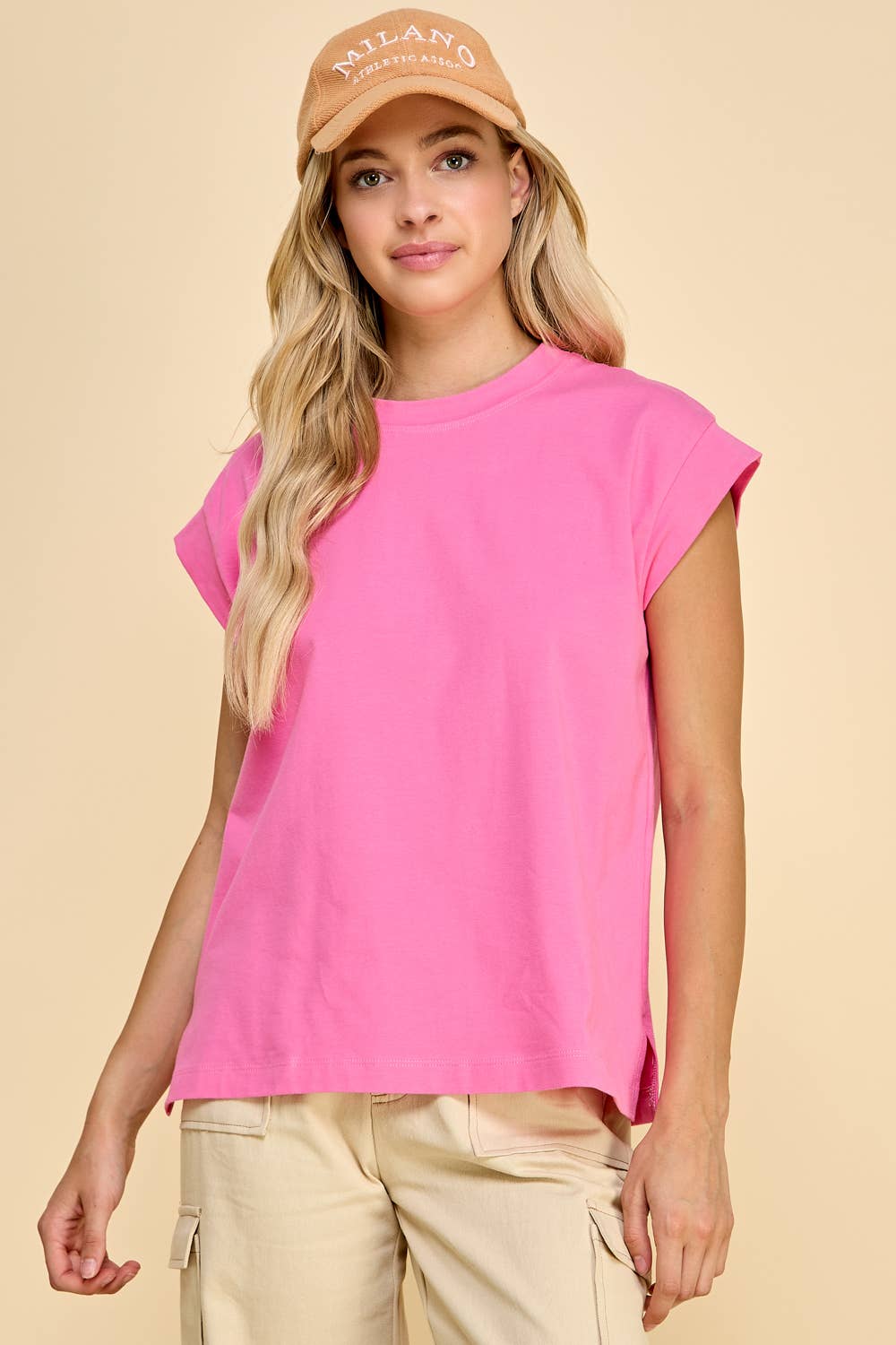 Tammy Solid Short Sleeve Top - Milly's Boutique