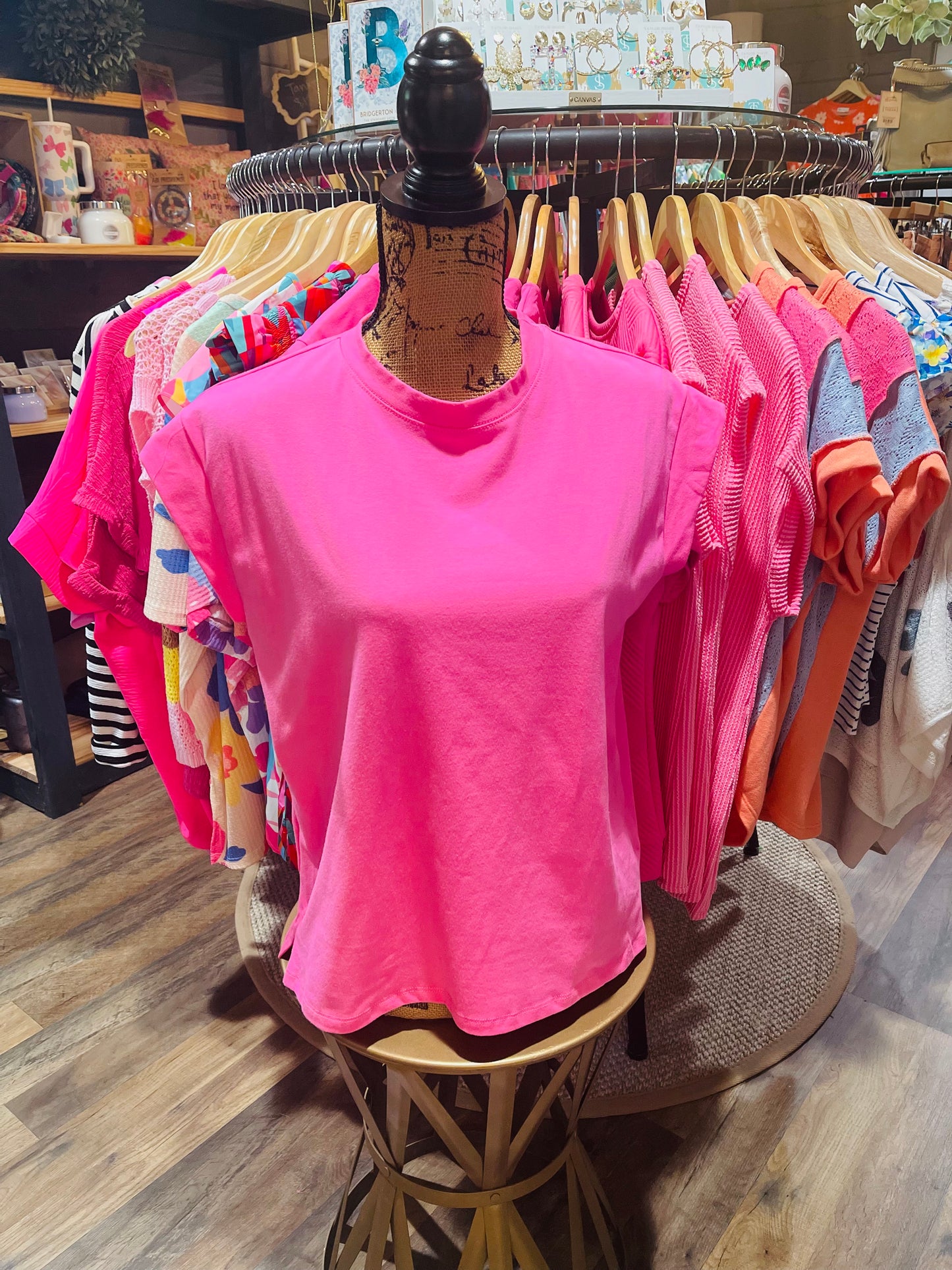 Tammy Solid Short Sleeve Top - Milly's Boutique