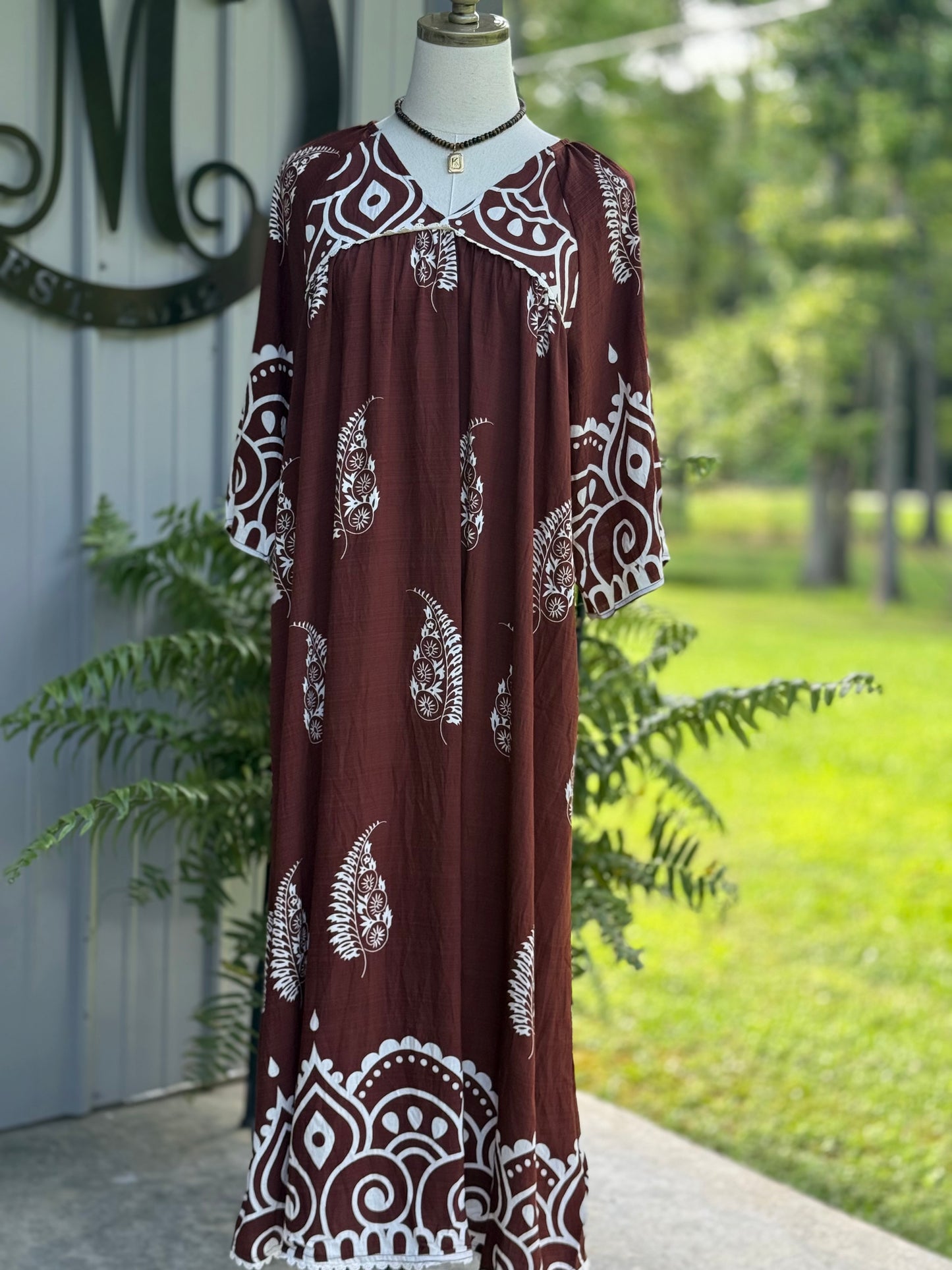 Tessa Printed Midi Dress - Milly's Boutique