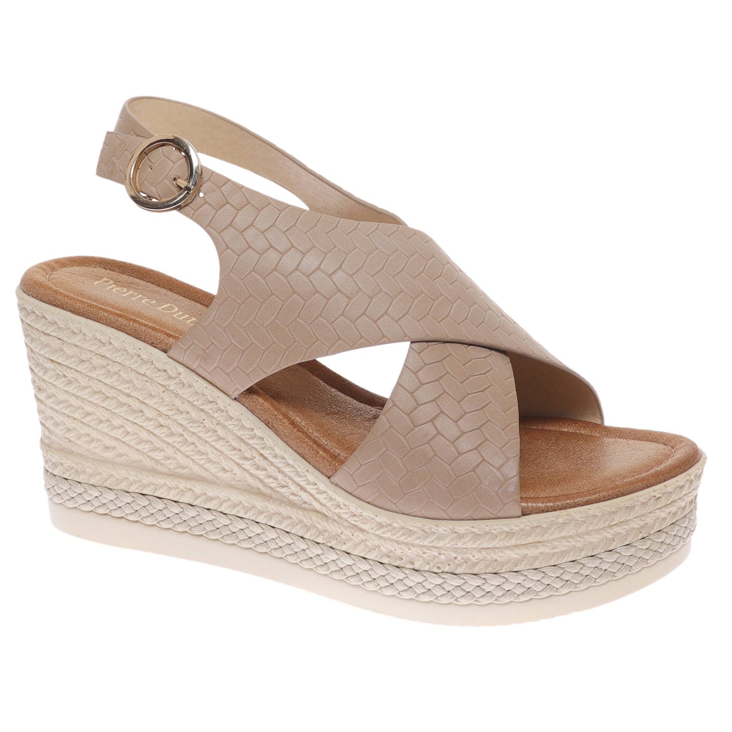 The Espadrille Wedge - Taupe - Milly's Boutique