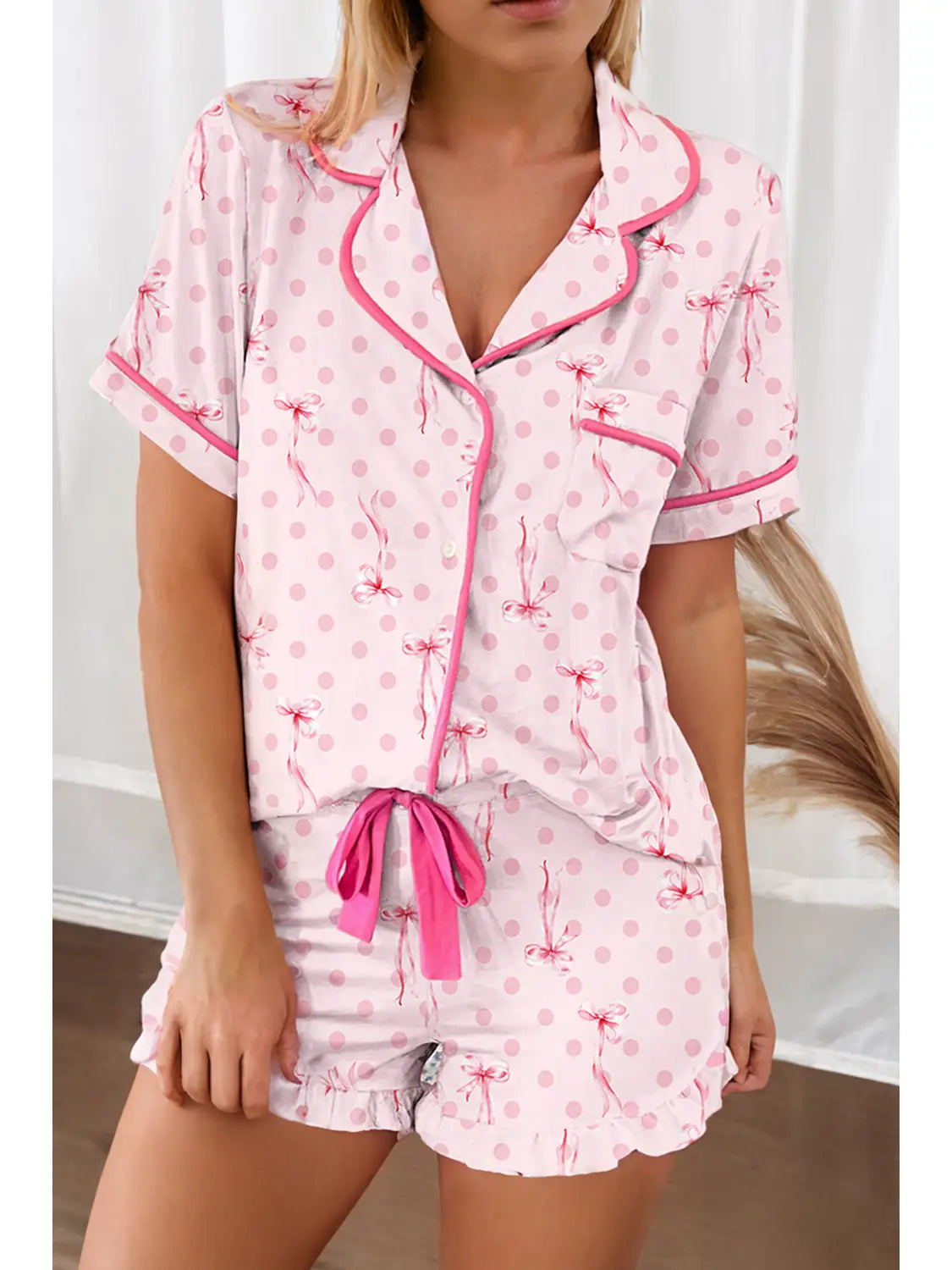 The Pink Bow Pajamas - Milly's Boutique