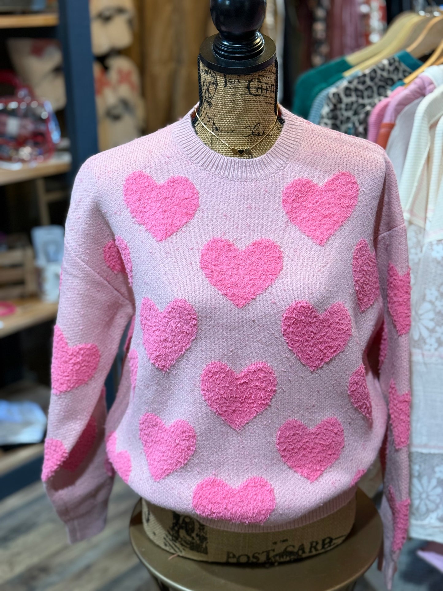 The Puff Heart Sweater - Milly's Boutique