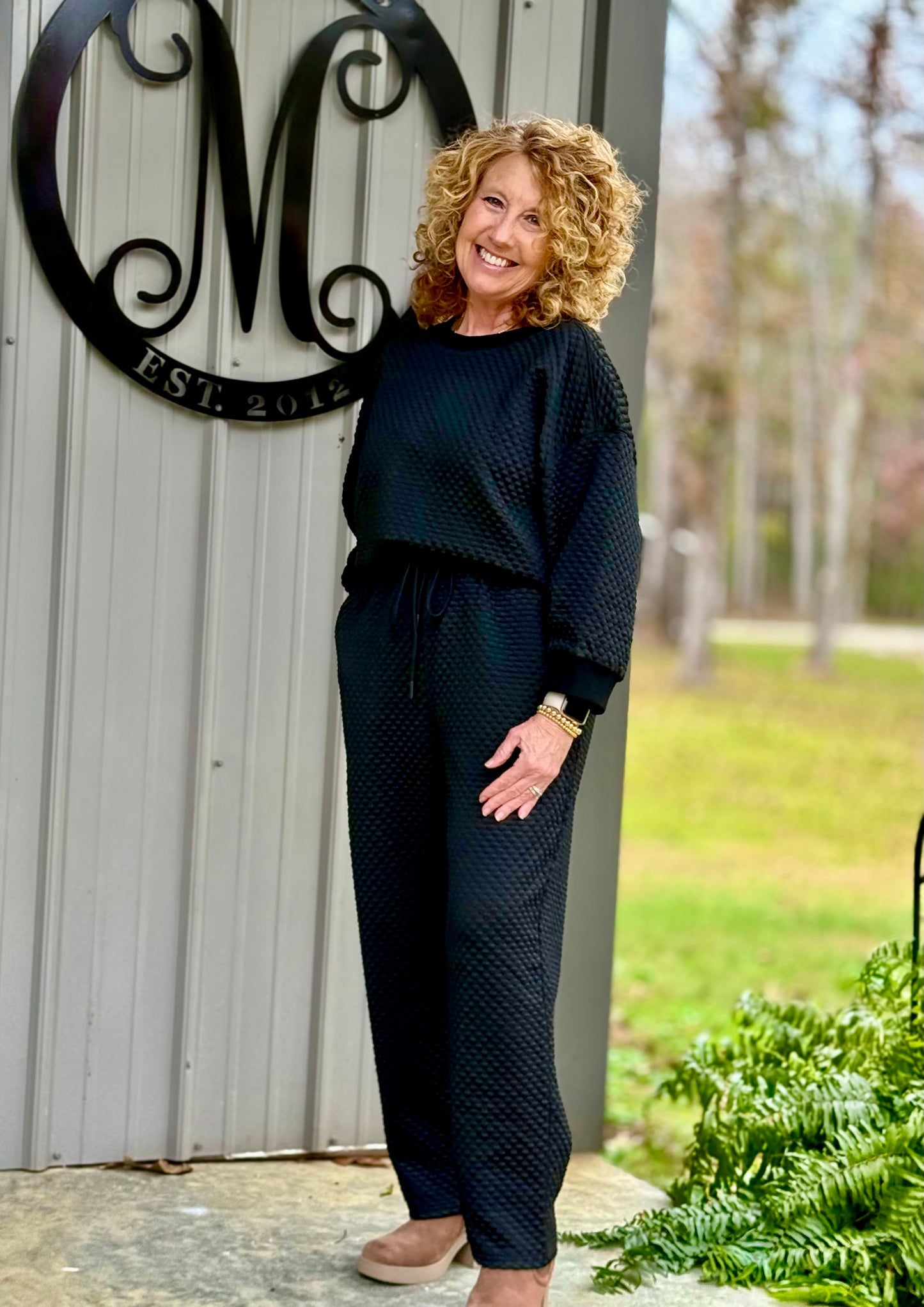 The Two Pieced Textured Set - Milly's Boutique