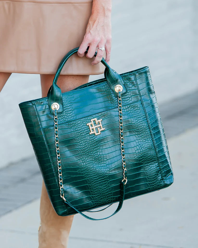 Kinzley Tote Hunter Green