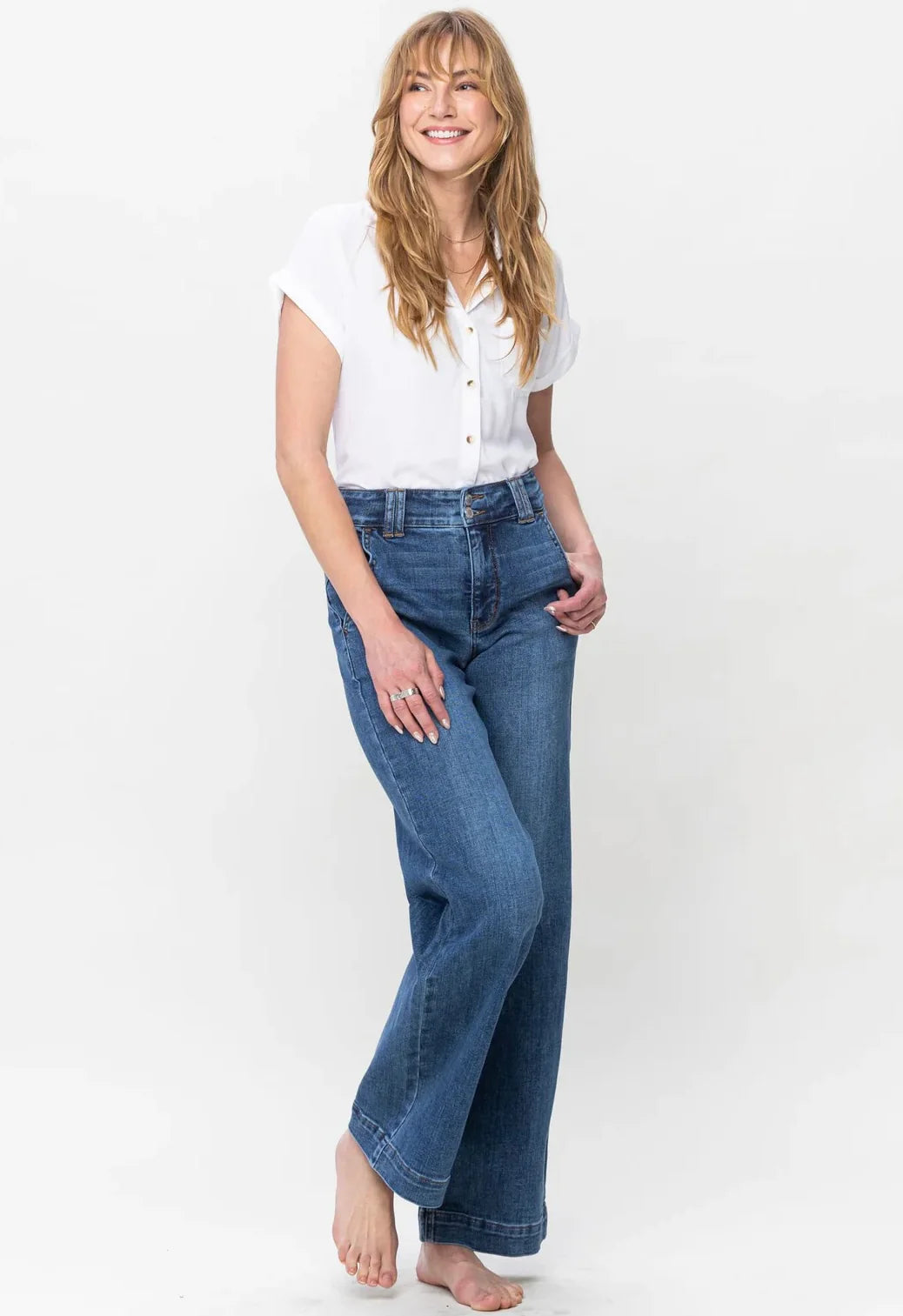 Willow High Rise Wide Leg Jean - Milly's Boutique
