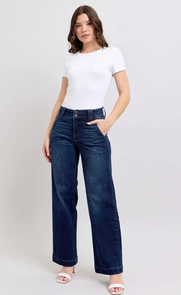Willow High Rise Wide Leg Jean - Milly's Boutique