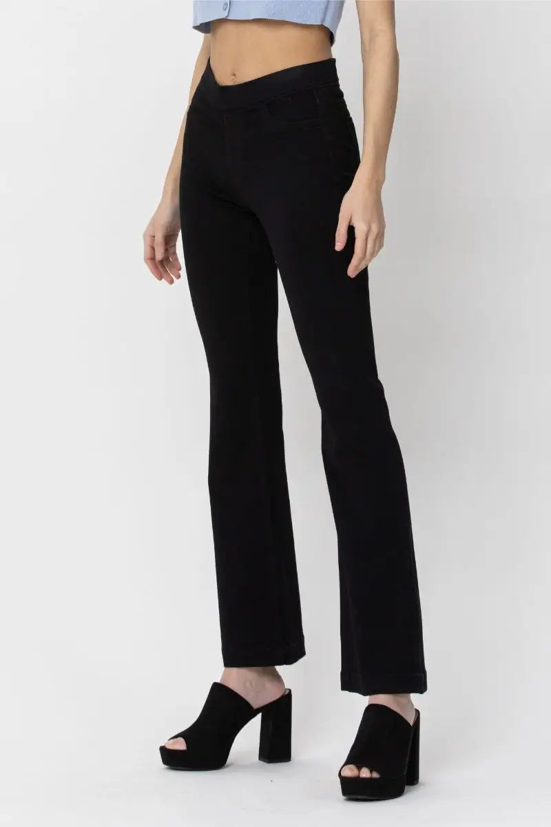 Pull On Black Flares - 30" - Milly's Boutique