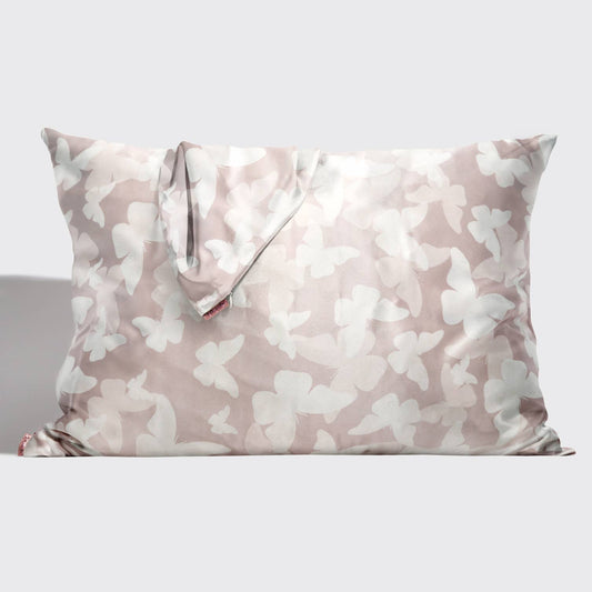 Champagne Butterfly Satin Pillowcase - Milly's Boutique