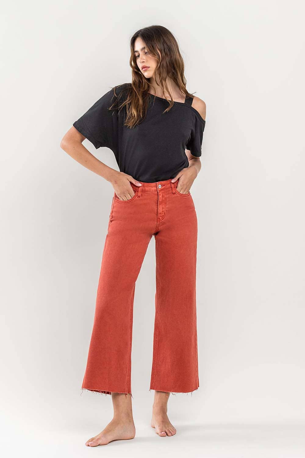 Olivia Vintage High Rise Crop Jean - Milly's Boutique