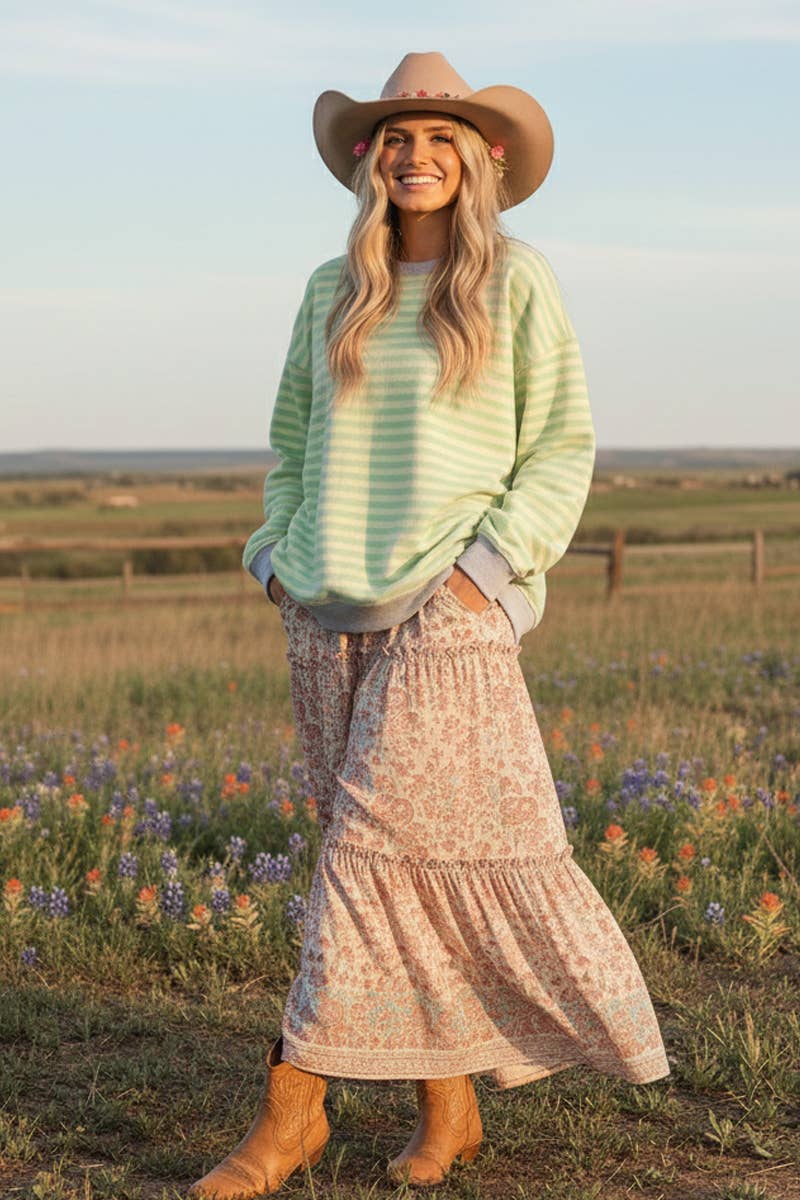 June Striped Sweatshirt