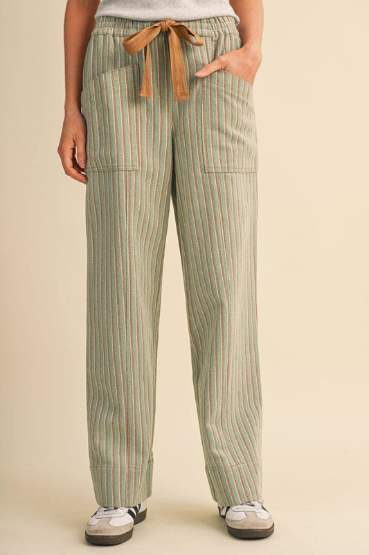 Meadow Stripe Drawstring Pants