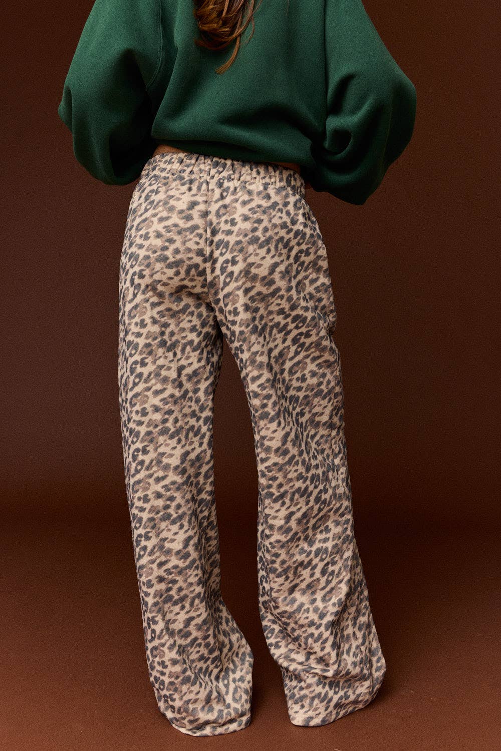 The Leopard Print Wide Leg Pants