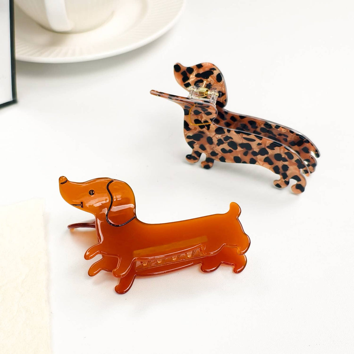 Dachshund  Hair Claw Clip