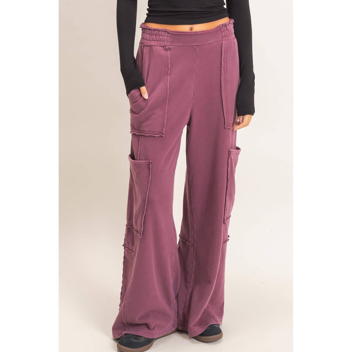 Mineral Wash Cargo Pocket Pants