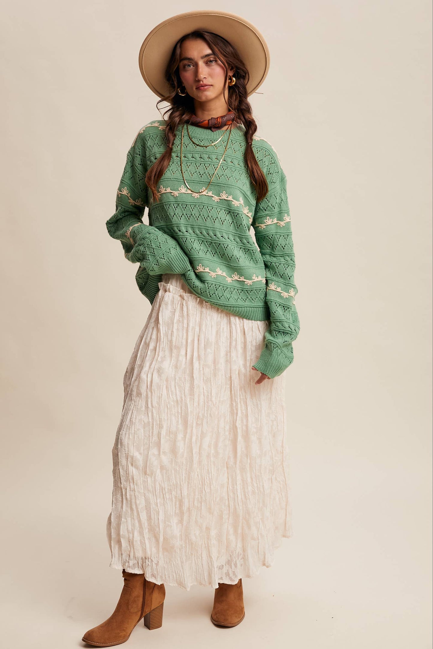 Lauren Embroidered Sweater