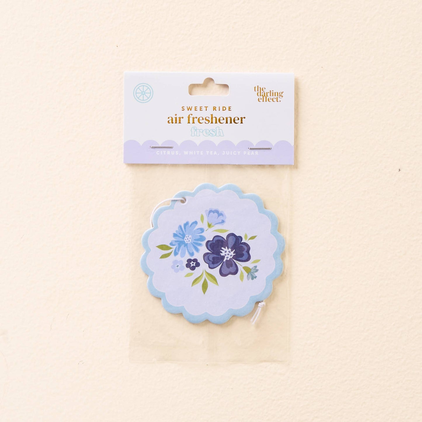 Sweet Ride Car Air Freshener-Dainty Floral Navy