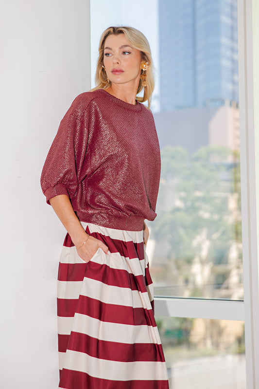 The Glam Metallic Sweatshirt