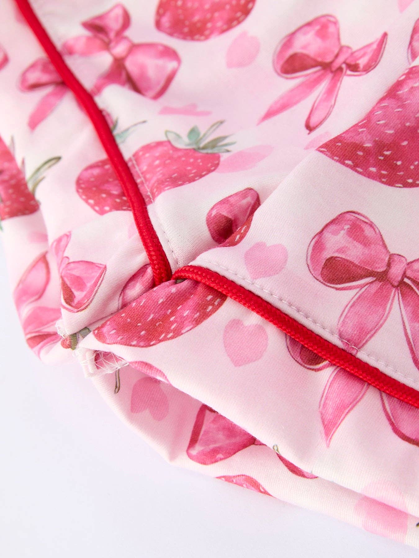 Strawberries and Bows PJ set