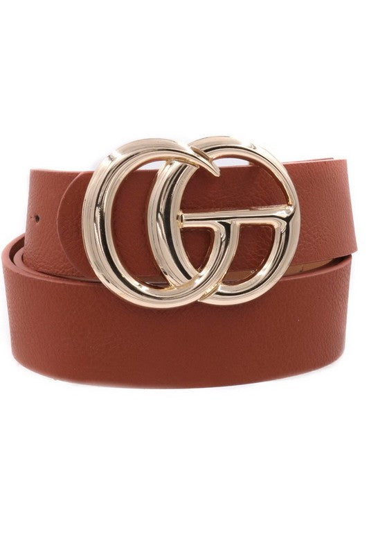 Double Ring Faux Leather Belt - Milly's Boutique