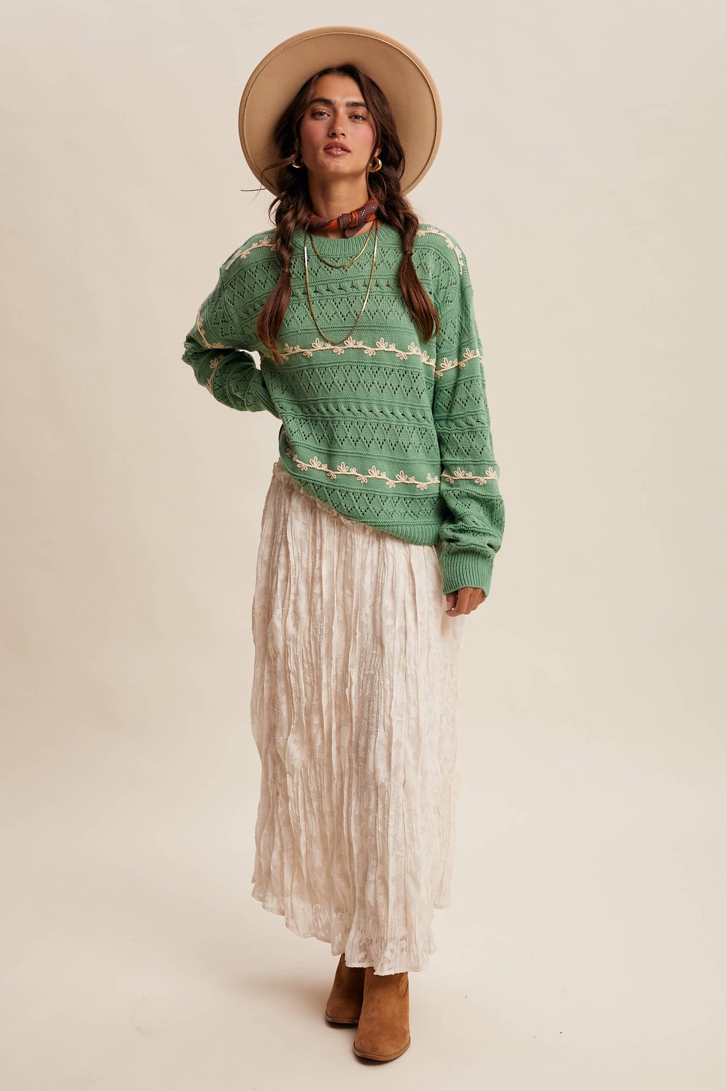 Lauren Embroidered Sweater