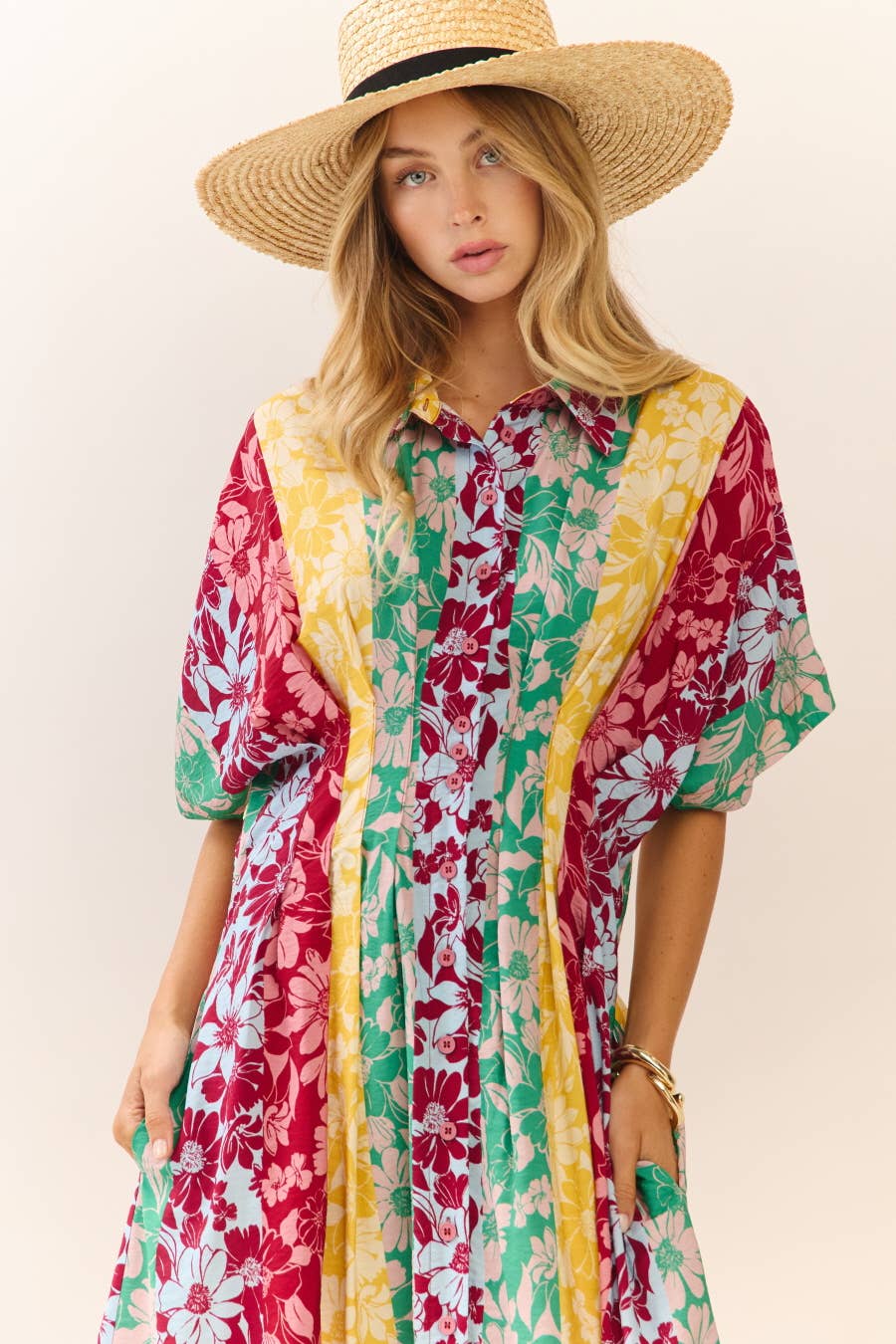 Floral Medley Boho Midi