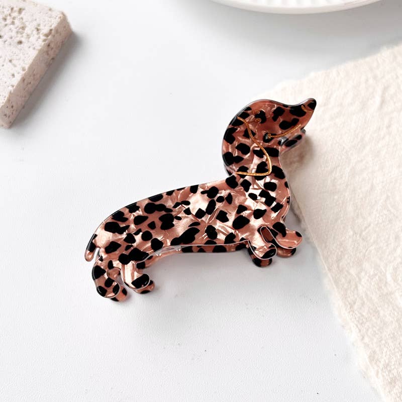Dachshund  Hair Claw Clip