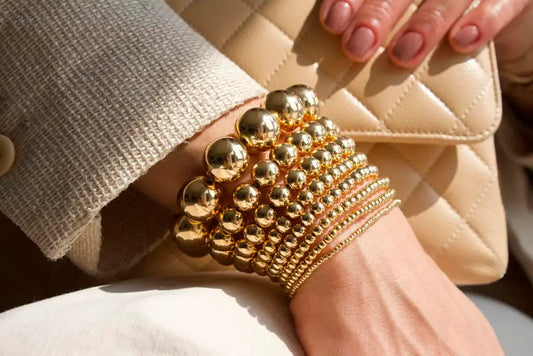 18KT Gold Filled Beaded Bracelet - Milly's Boutique