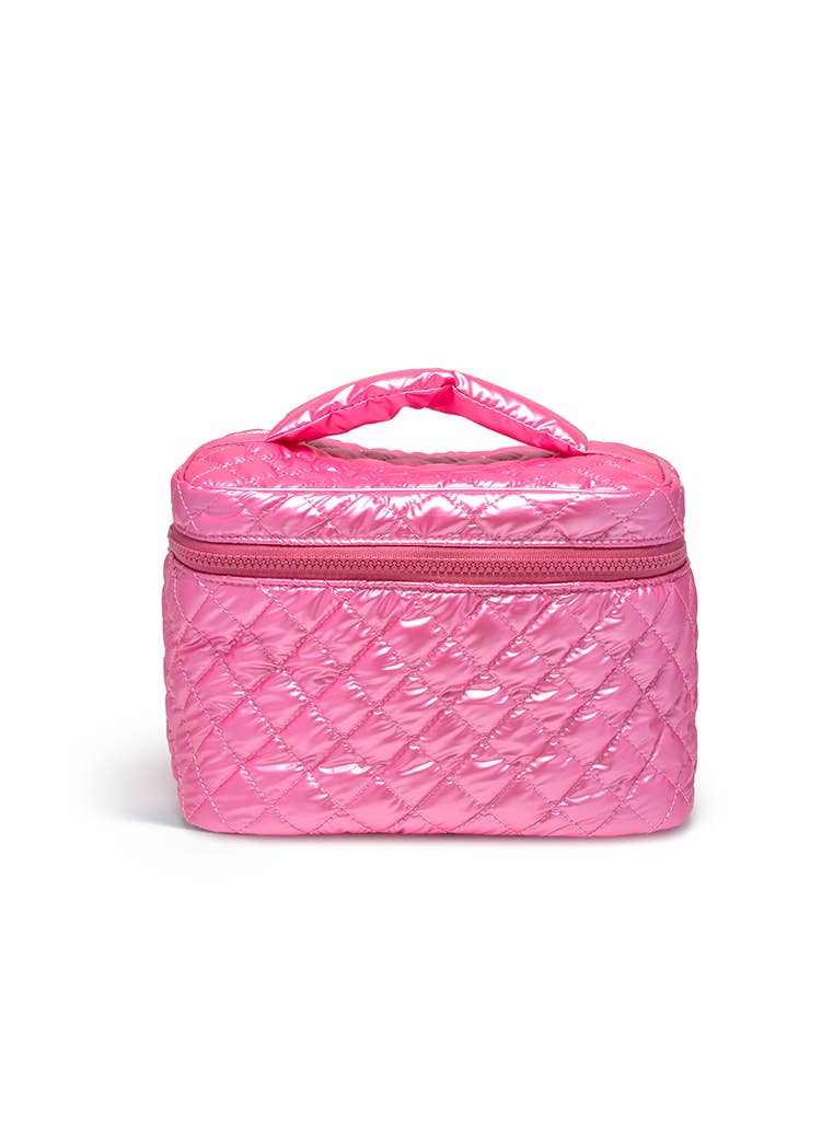 Metallic Hot Pink Makeup Bag