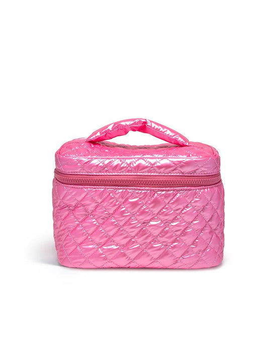Metallic Hot Pink Makeup Bag