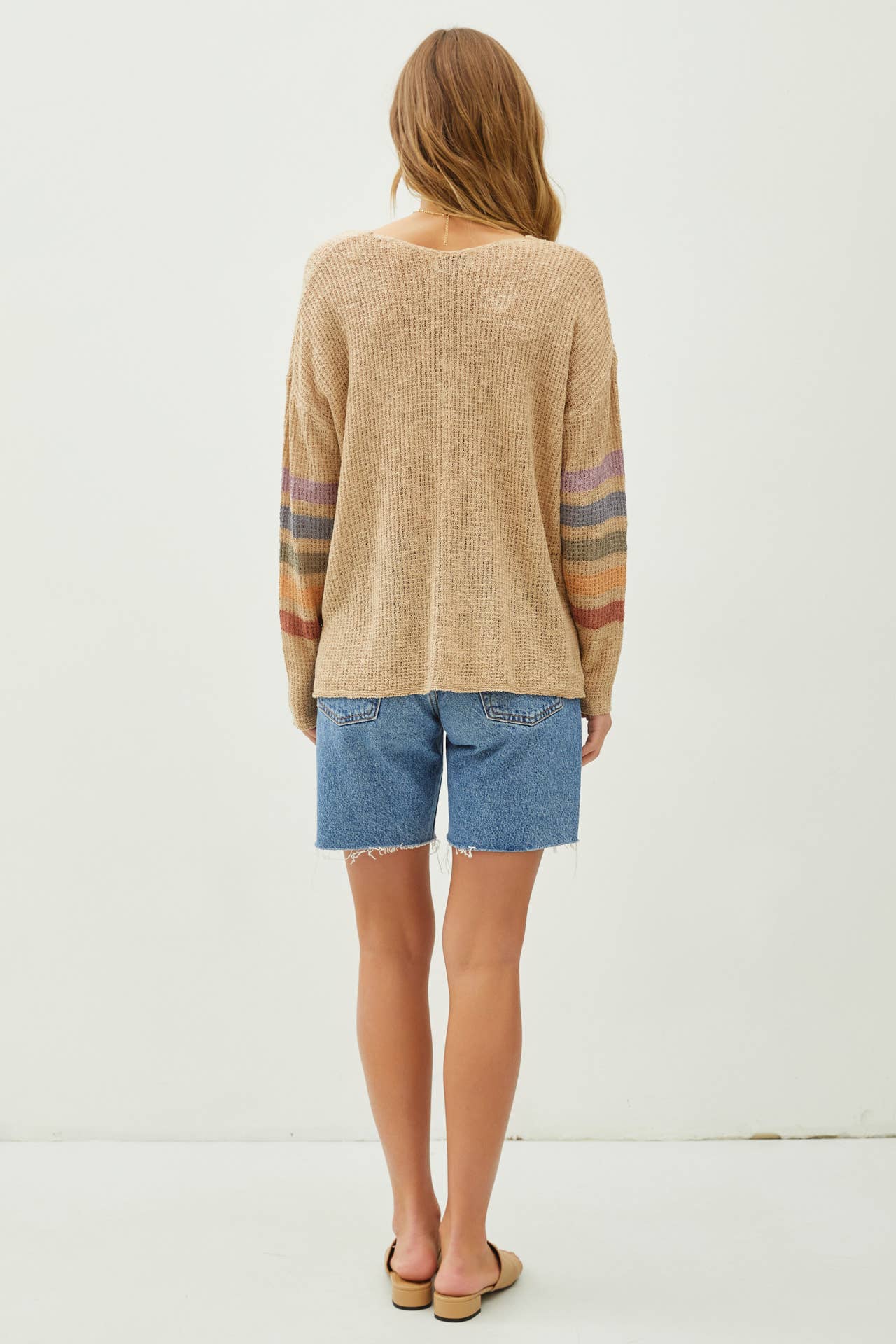 Eva Striped Light Weight Sweater