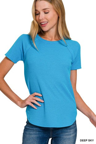 Baby Waffle Short Sleeve Top