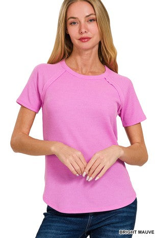 Baby Waffle Short Sleeve Top