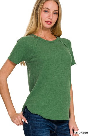Baby Waffle Short Sleeve Top