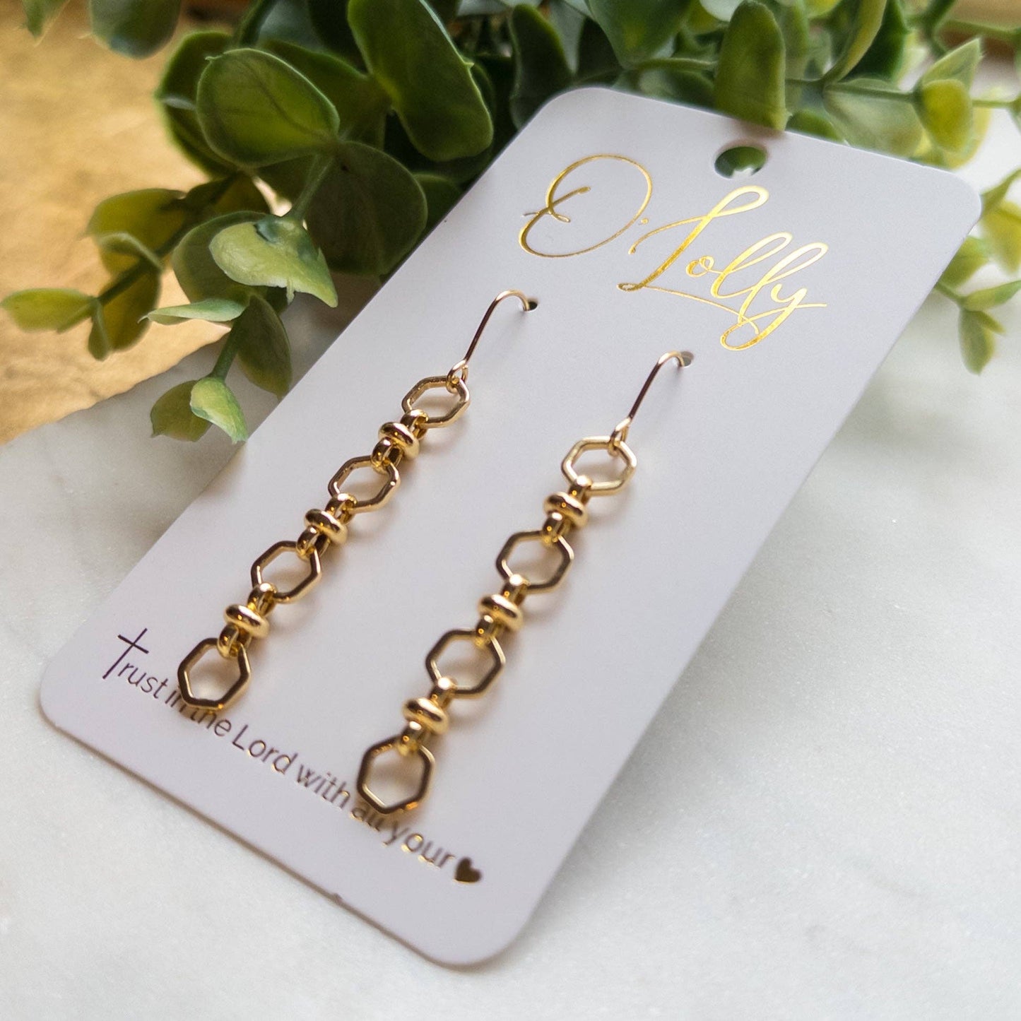 Chain Link Dangle Earring