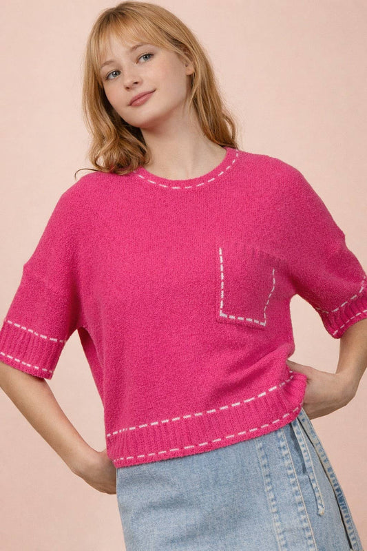 Andrea Stitch Detail Sweater