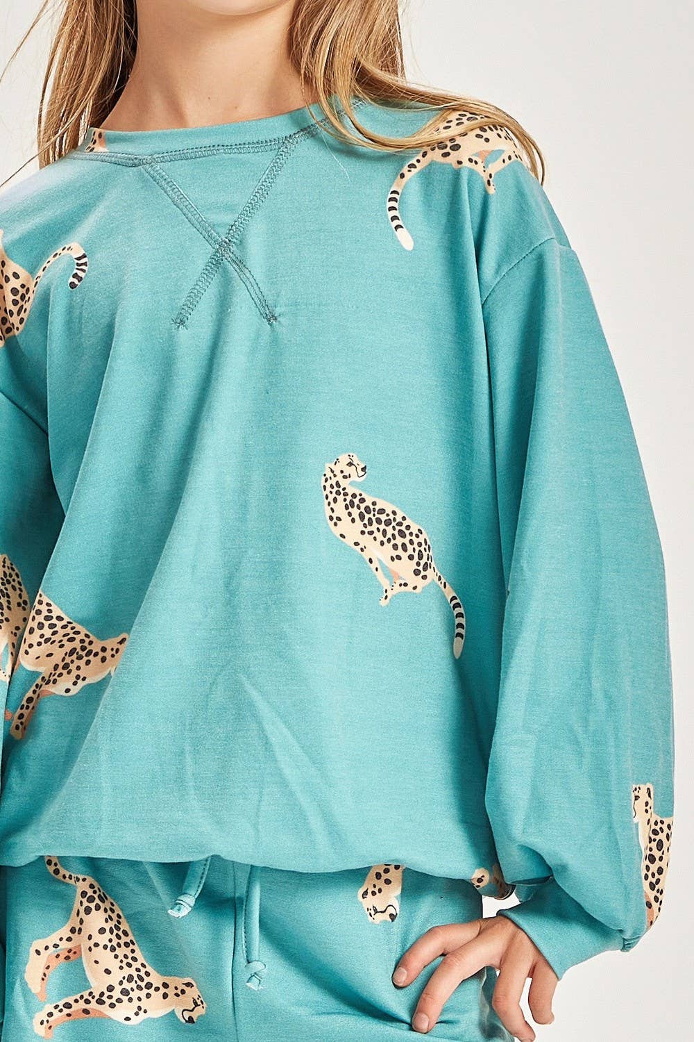 Cheetah Print Tween Sweatshirt - Milly's Boutique